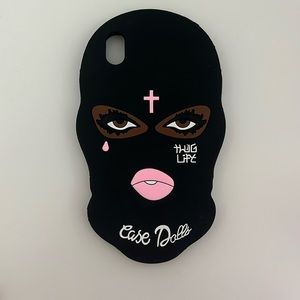 iphone xr case (black thug life)